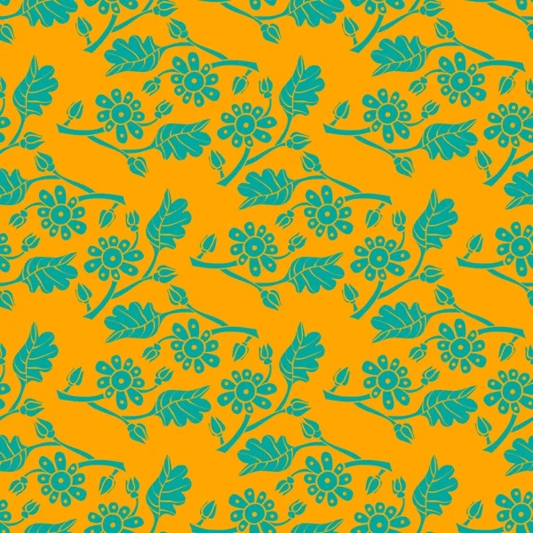 Floral sans couture vecteur de fond — Image vectorielle