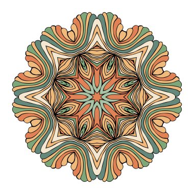 Mandala süsleme tasarlamak vektör yuvarlak