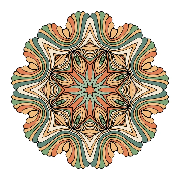 Mandala Round Ornament Pattern Vector — Stock Vector