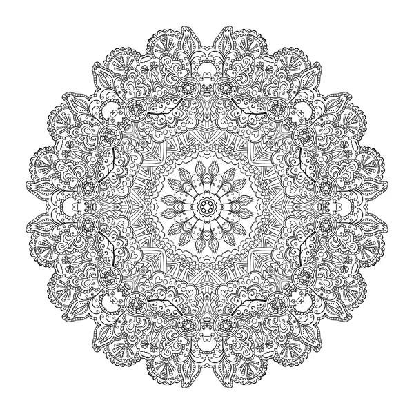 Mandala süsleme tasarlamak vektör yuvarlak