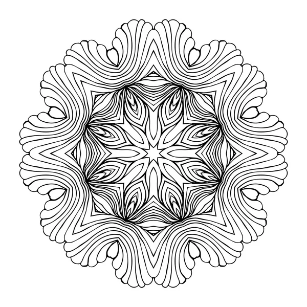 Mandala süsleme tasarlamak vektör yuvarlak