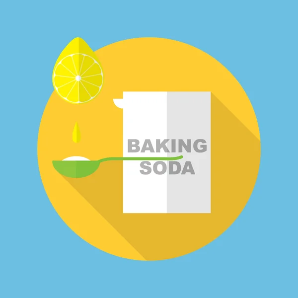 Baking soda icon vector illustration — Stock Vector