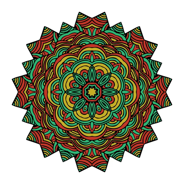 Mandala Round Ornament Pattern Vector — Stock Vector