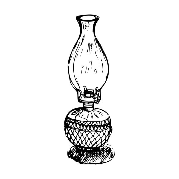 Antique lantern vector — Stok Vektör