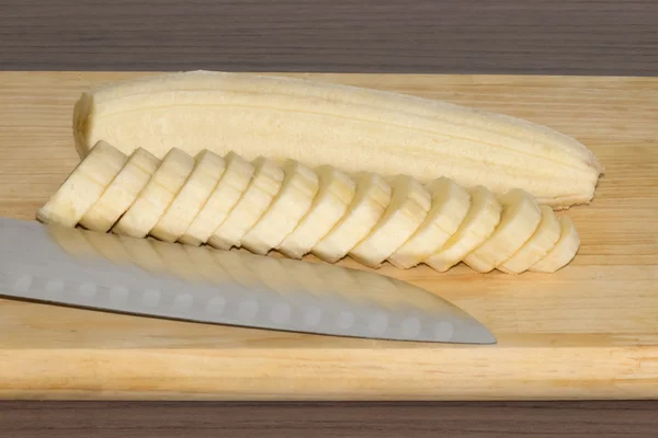 Banana em fatias — Fotografia de Stock