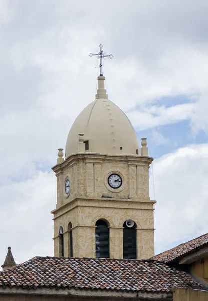 Belfry and roof in La Calera — Stock Photo, Image