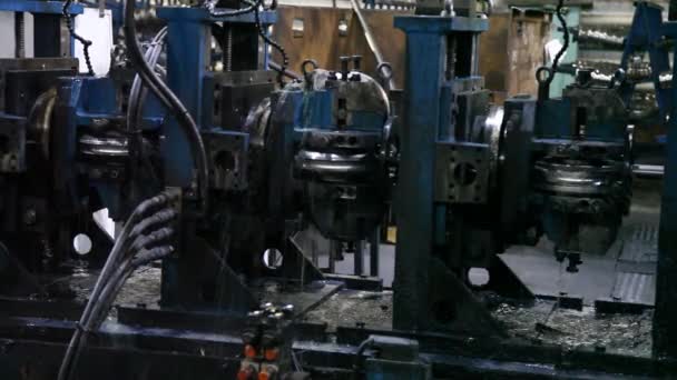 Éléments Filature Usine Machine Est Une Machine Usine Que Production — Video