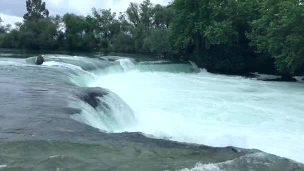 Waterfall River Rapids Optagelser Vandfald Eller Vandfald Det Flot Video – Stock-video