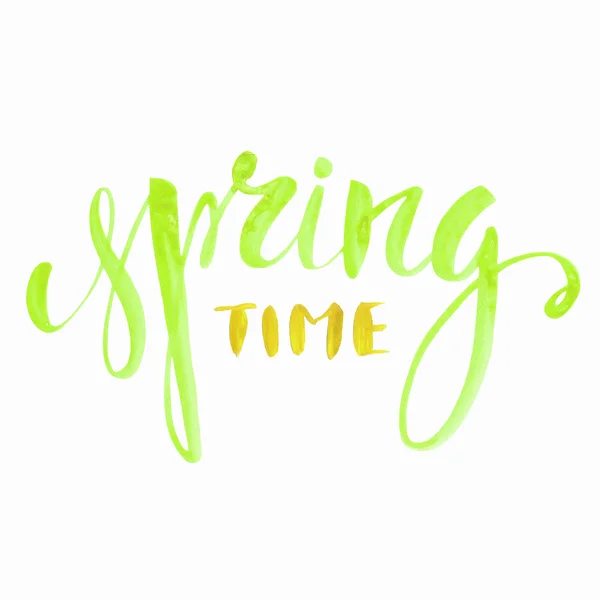 Letterig spring time — Stock Photo, Image