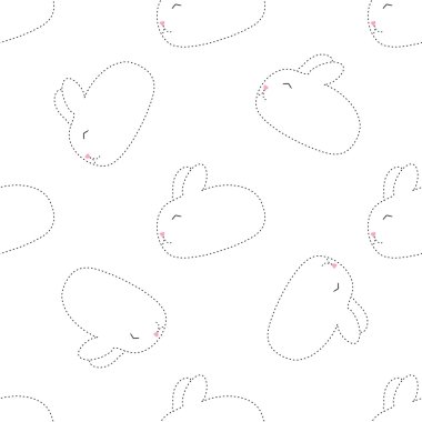 nokta tavşan seamless modeli