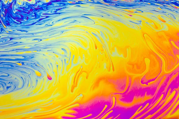 Психоделический Многоцветный Фон Фотографический Макроснимок Мыльных Пузырей — стоковое фото