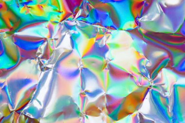 Holografik yanardöner arka plan. holografik folyo dokusu arkaplanı.