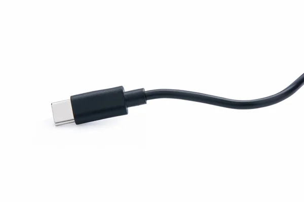 Usb Type Cable Isolated White Background Clipping Path — Stock Photo, Image