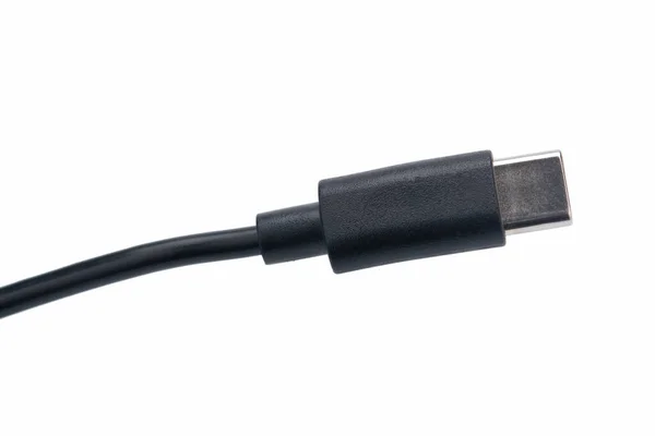 Kabel Usb Typu Izolowany Białym Tle Ścieżką Wycinania — Zdjęcie stockowe