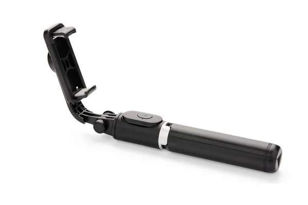 Selfie Stick Geïsoleerd Witte Achtergrond Knippad — Stockfoto