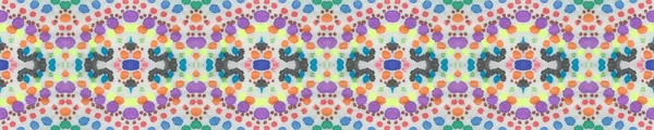 Mexican Geometry Pattern Mystic Pattern Tropical Tie Dye Print Aquarelle — Stock Photo, Image