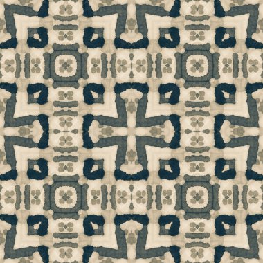 Altın Etnik Soyut Desen. Şaman deseni. Süslü Geometrik Suluboya Yazdırma. Grunge Yamalı. Etnik boyama. Yumuşak renk arkaplan. Parçalanmış doku Bağlama Sanatı.