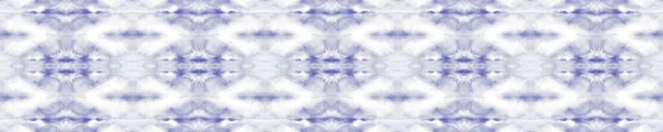 Azték Print Etnikai Tervezés Minta Sámán Kék Nyakkendőfesték Lenyomat Téli — Stock Fotó