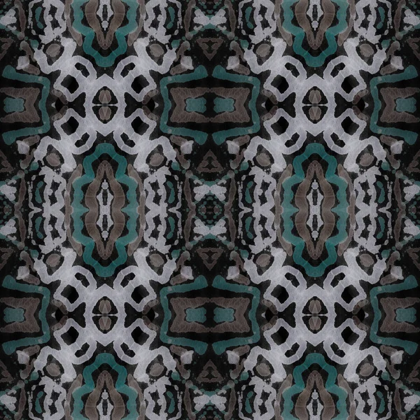 Folk Abstract Background Amérindien Peninsula Tie Dye Print Aquarelle Texture — Photo