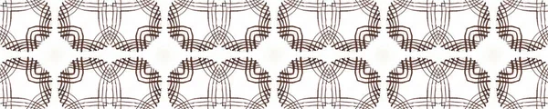 Färgglad Geometrisk Sömlös Mönster Retro Design Linje Sömlös Textil Prydnad — Stockfoto
