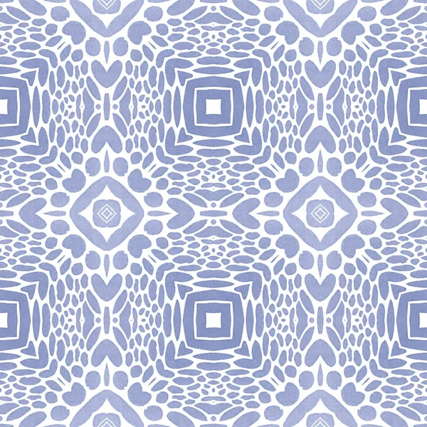 Matrimonio Vintage Pizzo Senza Cuciture Muro Musulmano Geometria Islamica Indigo — Foto Stock