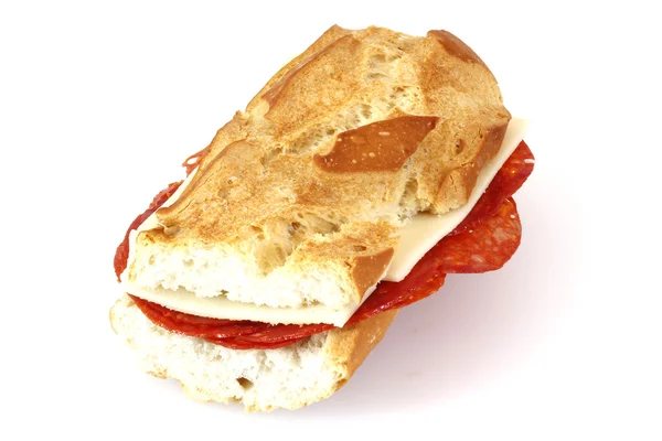 Domuz sosis ve peynir sandviç