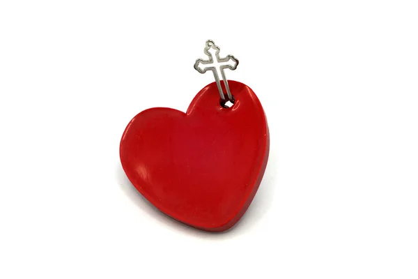 Heart with cross — Stock Photo, Image