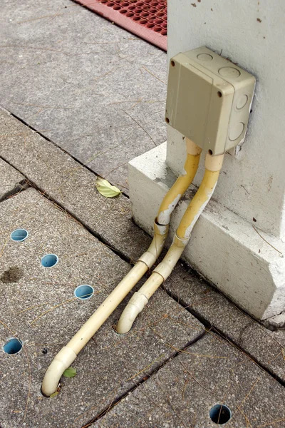 Caja de conector eléctrico al aire libre de seguridad montada en la pared — Foto de Stock