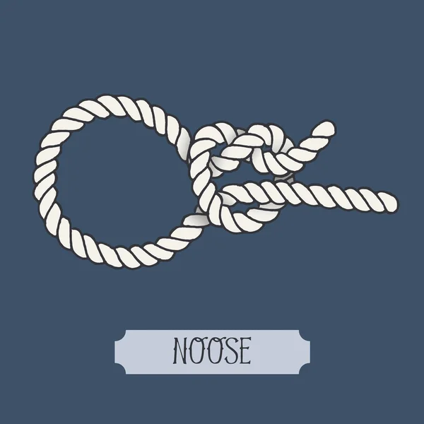 Single illustration of nautical knot. — Stock Vector