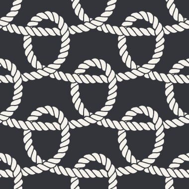 Deniz halat döngü dikişsiz desen