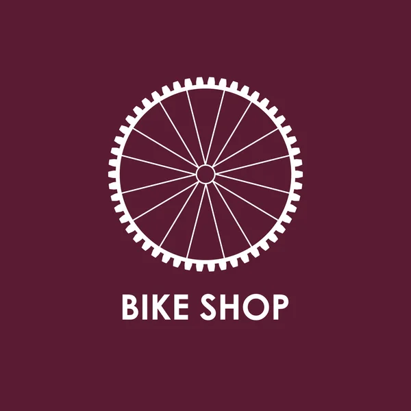 Ilustración moderna de la rueda de bicicleta . — Vector de stock