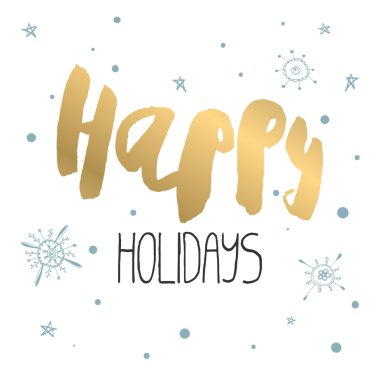 Dekoratif tatil sezonu kartı