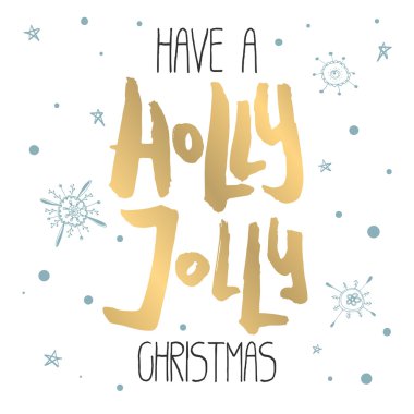 Dekoratif Noel kartı