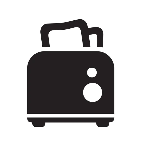 Black toaster icon — Stock Vector