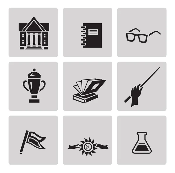 Education icons set. — Stock Vector