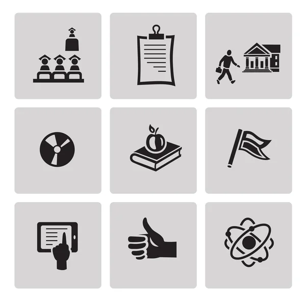 Education icons set. — Stock Vector