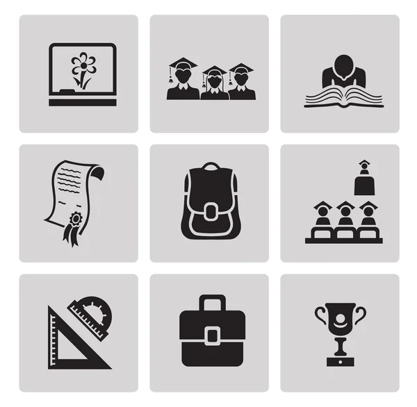 Education icons set. — Stock Vector