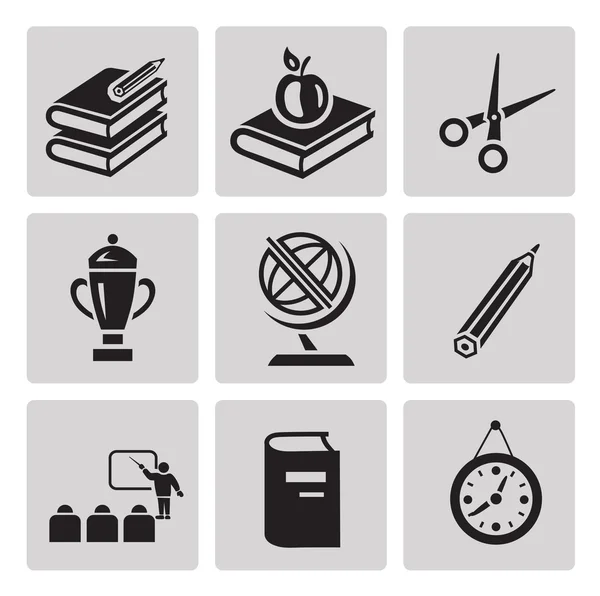 Education icons set. — Stock Vector