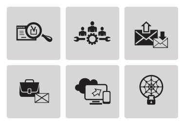 SEO internet pazarlama simgeler