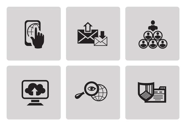 SEO internet marketing icons — Stock Vector