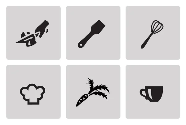 Koken en keuken pictogrammen — Stockvector