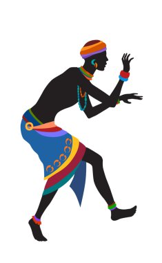 Free dance exotic man. clipart