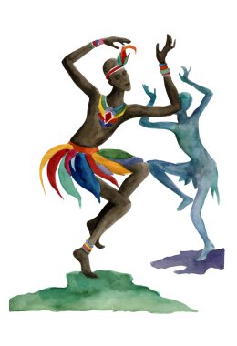 Afrika etnik dansçılar