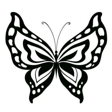 soyut dekoratif kelebek.