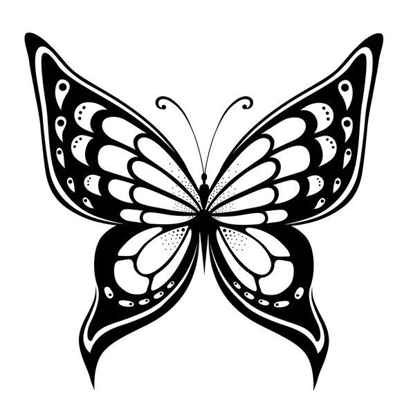 抽象的な装飾的な蝶. — ストックベクタ