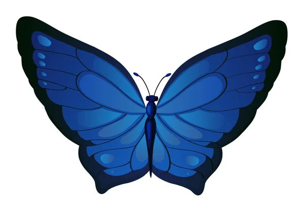 Dekoration heller Schmetterling — Stockvektor