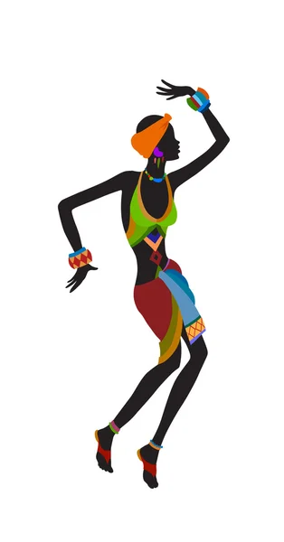 Free dance exotic girl — Stock Vector