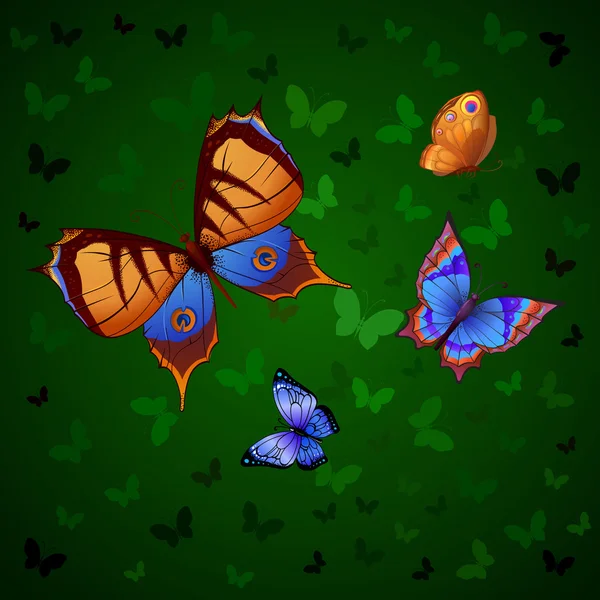 Latające motyle — Wektor stockowy