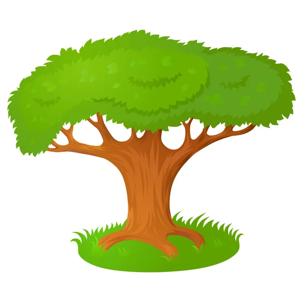 Kreslený stylizované pohádkový strom — Stockový vektor