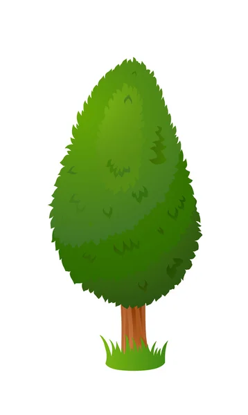 Árbol de hadas estilizado de dibujos animados — Vector de stock